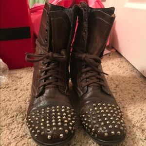 Steve Madden Studded Troopa Combat Boots